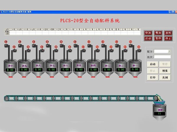 全自動配料稱重管理系統(tǒng)